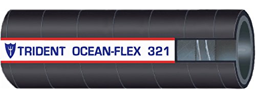 ตรีศูลมารีน 321-2186 ท่อยางอเนกประสงค์ Ocean-Flex EPDM ด้วยลวดความดันสูงสุด 50 psi ความยาว 50 'x 2 1/8 id id