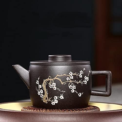 Teapot ดินเหนียวสีม่วง Wionc, Zisha, ทำด้วยมือ, ชุดชา, การดื่มชา, Huanglongshan Mud, Meixiang Hanwa Teapot, Black