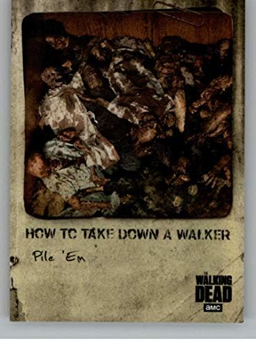 2018 Topps Walking Dead Hunters และ Hunted How To Det Card Walker HT-5 Pile 'EM TRADING CARD