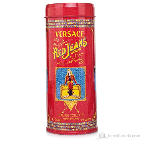 Versace Red Jeans โดย Gianni สำหรับผู้หญิง: EDT Spray 2.5 ออนซ์
